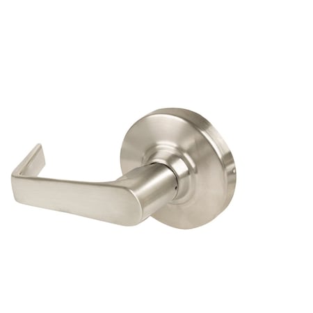Schlage Grade 2 Dummy Cylindrical Lock with Field Selectable Vandlgard, Saturn Lever, Non-Keyed, Satin Nicke ALX170 SAT 619